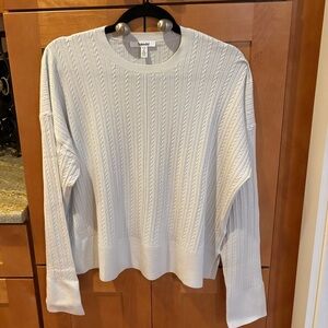 Splendid “Veronica “ cable trim sweater.
